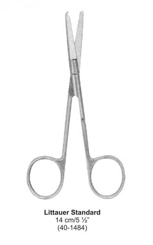 Dental Scissor Littauer Standard 14 cm image 0