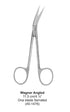 Dental Scissor Wagner Angled One Blade Serrated 11.5 cm image 0
