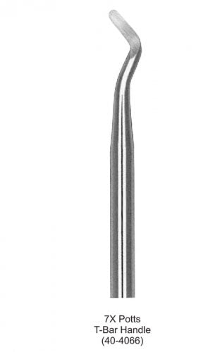 Dental Root Elevator 7X Potts T-Bar Handle image 0
