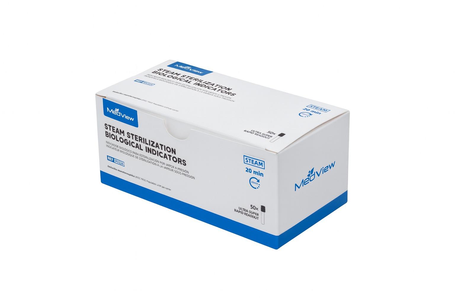 Rapid 20 min Steam Steri Biological Indicators, 50/Box, MV224