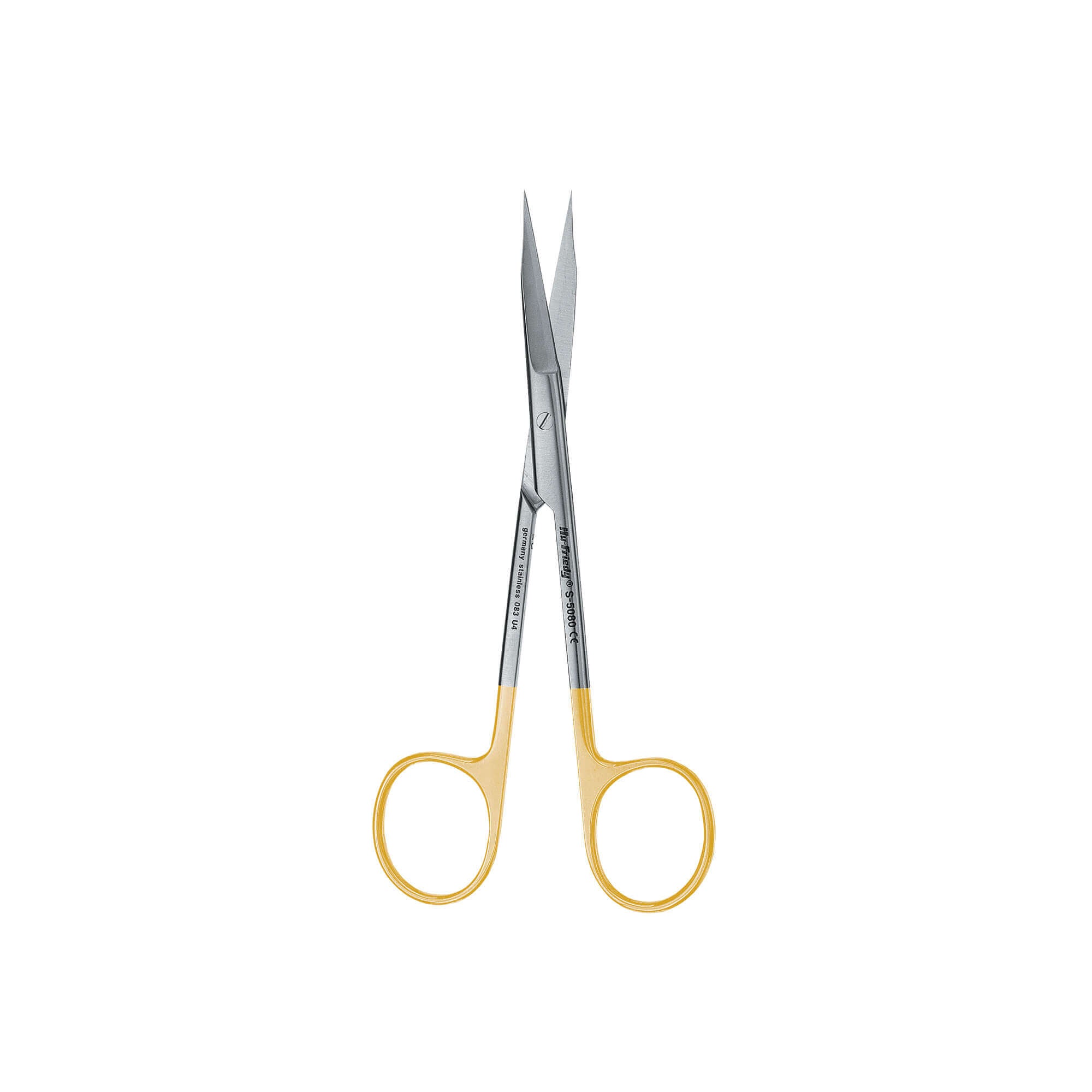 Dental Scissor with Carbide Tip Goldman-Fox Straight Serrated 12.5 cm