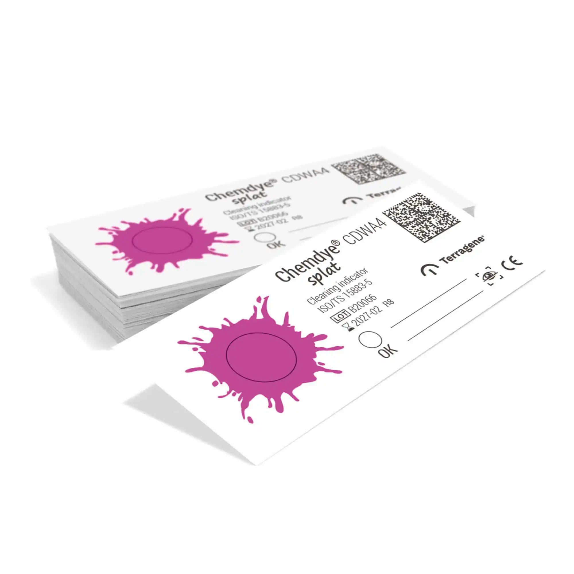 Splat, Ultrasonic Cleaning Monitor Indicator Strips, 200/Pk, CDWA4