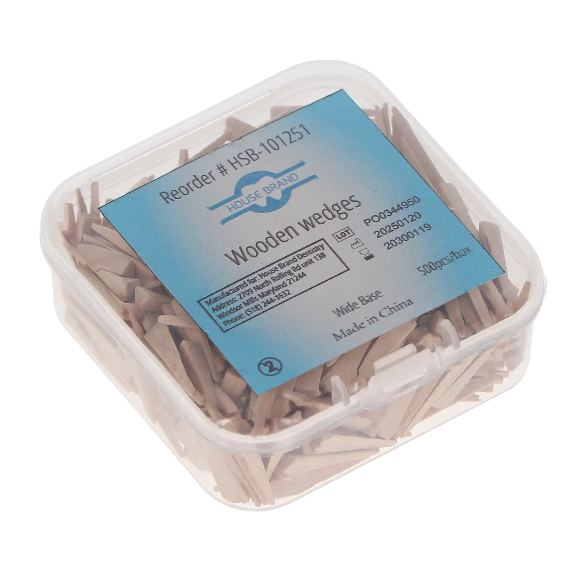 Wizard Type Wood Wedges 500/Box