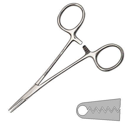 Ortho Elastic Ligature Applicators Placing Forceps with Groves Tip 14 cm / 5"