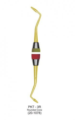 Soft Grip Gold Titanium Coated Burnisher PKT-3R Rounded Cone image 0