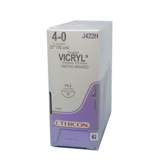 Ethicon Sutures. Vicryl. J422H 4-0 FS-2 27" 36/Box image 0