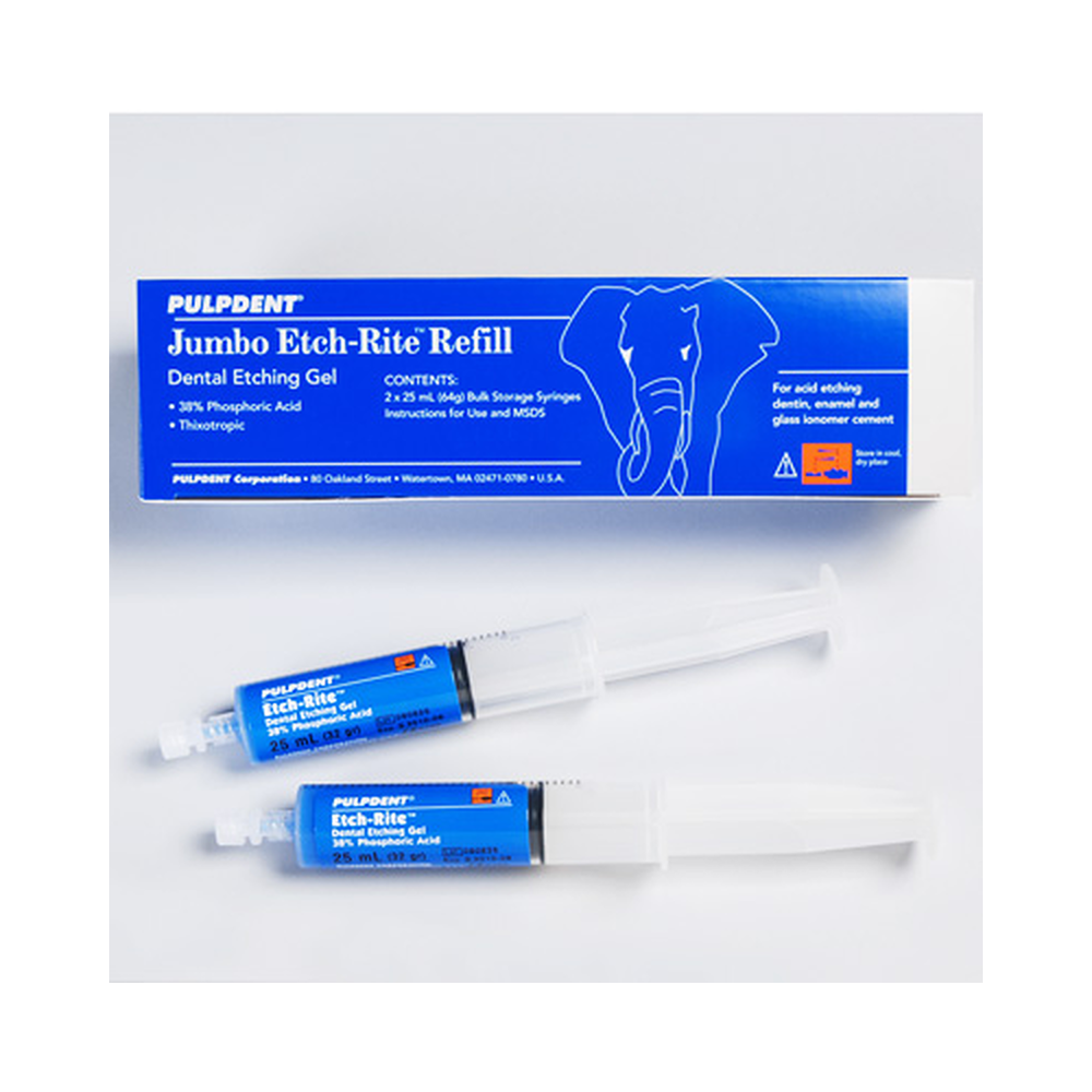 Etch-Rite Jumbo Refill 2 x 25ml Syringe image 0