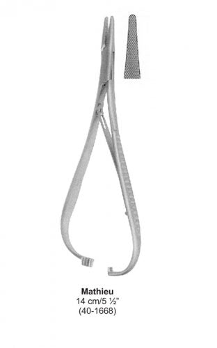 Dental Needle Holder Mathieu 14 cm image 0