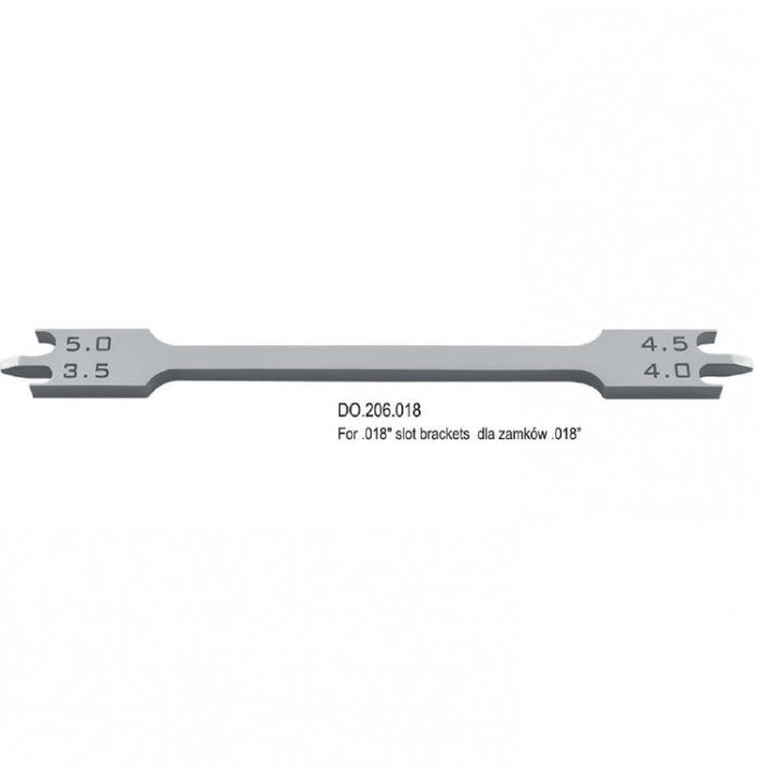 Ortho Bracket Positioning Gauge for .018" slot Brackets