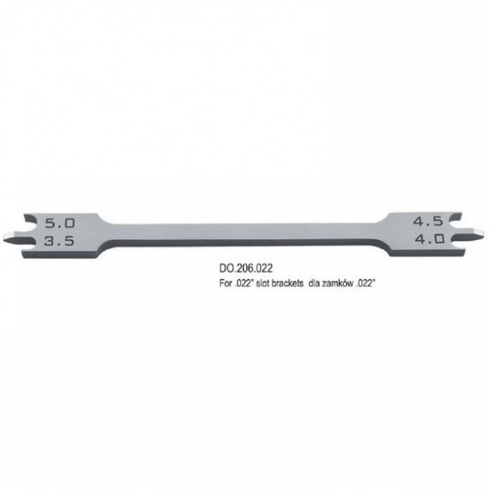 Ortho Bracket Positioning Gauge for .022" slot Brackets