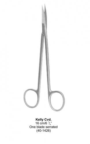 Dental Scissor Kelly Str Smooth Blades 16 Cm image 0