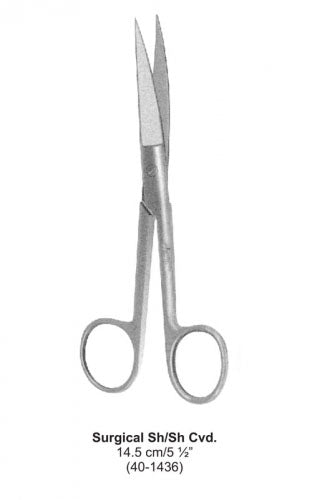 Dental Scissor Surgical Sh/Sh Cvd 14.5 cm image 0