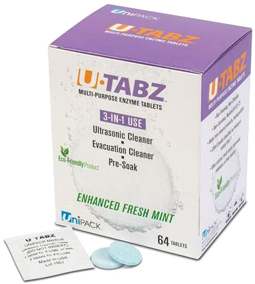 Multi-Purpose Enzymatic Tablets, 3-in-1, Enhanced Fresh Mint, 64/box image 0