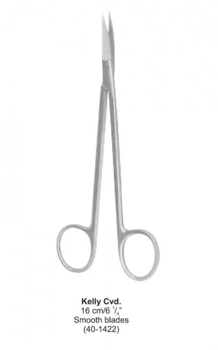 Dental Scissor Kelly Cvd Smooth Blades 16 cm image 0