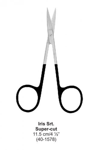 Dental Super-cut Scissor Iris Str 11.5 cm image 0