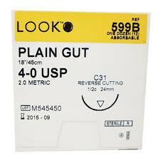 Sutures 599B 4-0 Gut
