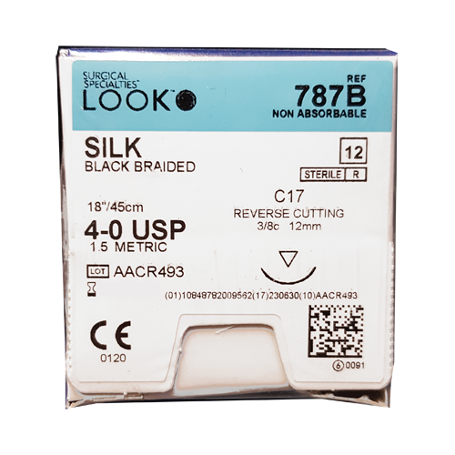 Sutures 4/0 Silk 787B
