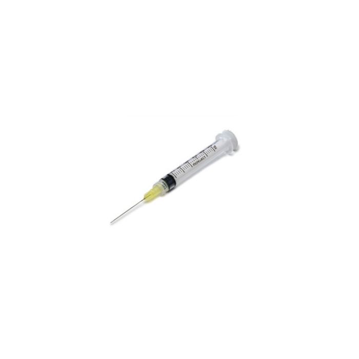 Monoject™ Endodontic Irrigation Syringe 3ml with Needle, 100/bx