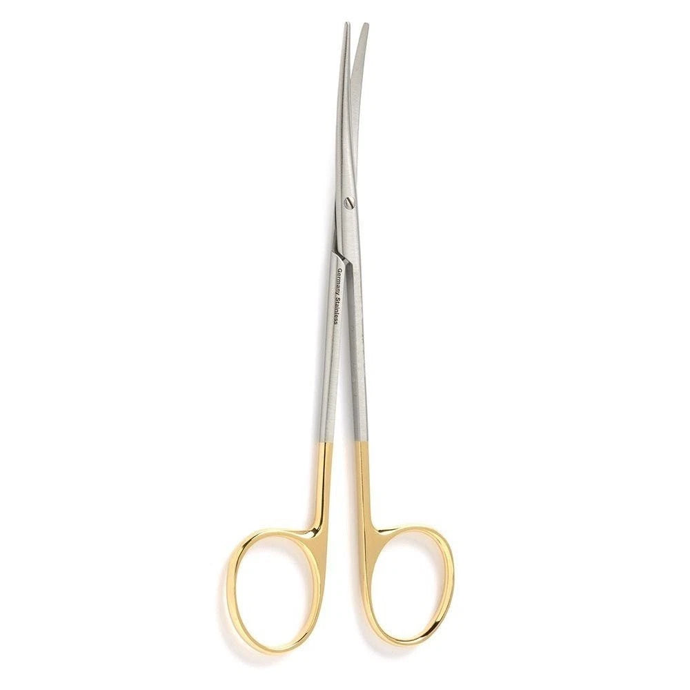 Dental Scissor with Carbide Tip Metzenbaum Blunt Curved 18 cm