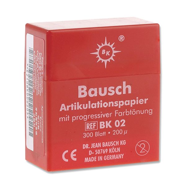 Bausch .008″ (200 microns) RED Articulating Paper Strips, 300/Box