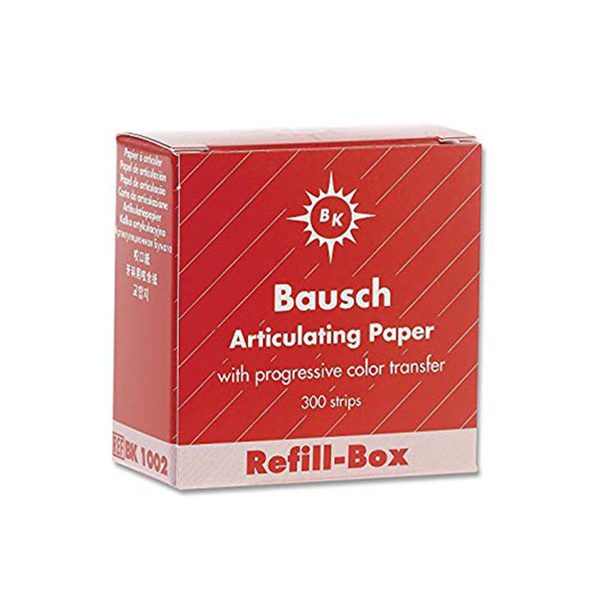 Bausch .008″ (200 microns) Red Articulating Paper Strips, REFILL, 300/Box