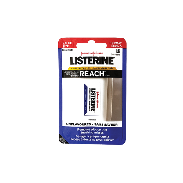 Listerine Waxed Floss Mint Flavored With Dispenser 200yd