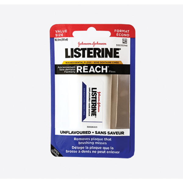 Listerine Waxed Floss Unflavoured With Dispenser 200yd