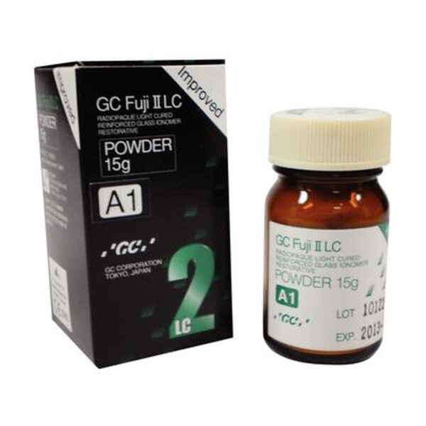 GC Fuji II LC Glass Ionomer Restorative – Powder Refill, 15 g